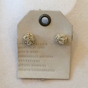 NWT Anthropologie floral stud earrings